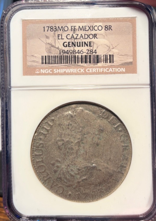 1783 Mo FF Mexico 8R El Cazador Shipwreck Treasure NGC Genuine 1783 Mo FF Mexico 8R El Cazador Shipwreck Treasure NGC Genuine