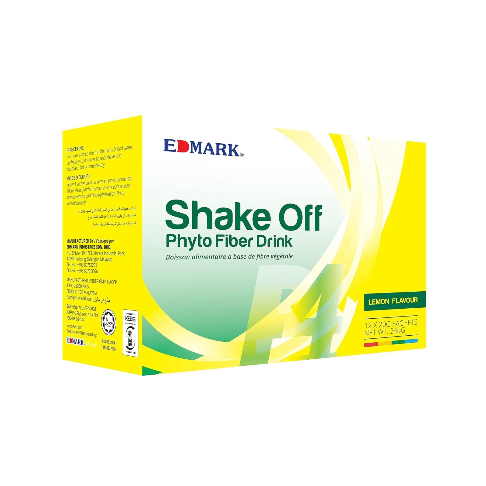 Edmark Shake Off Phyto Fiber Drink Lemon Cleansing Anti Aging Detox Constipation