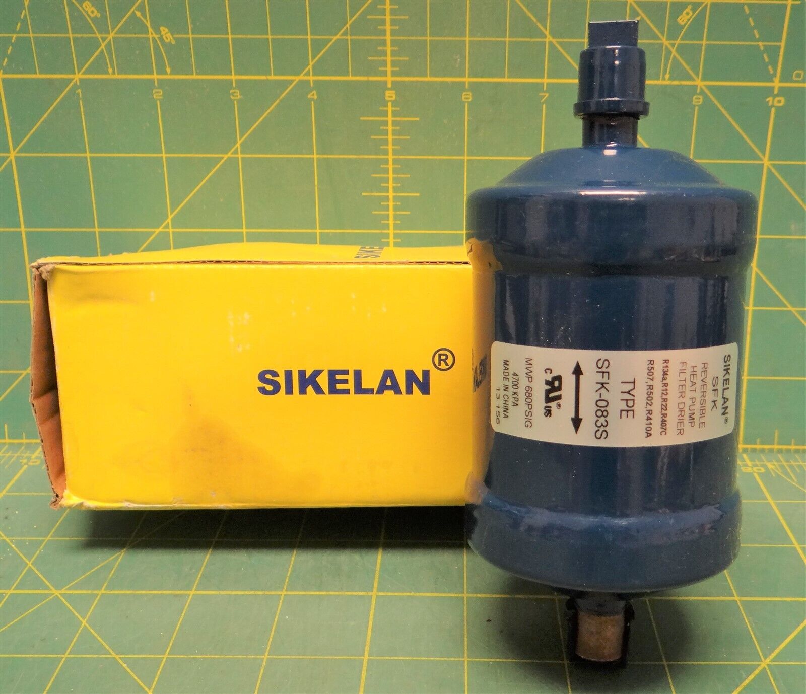 SIKELAN SFK-083S 3/8 inch Heat Pump Bi Flow Sweat Liquid Line Drier, PN 92070