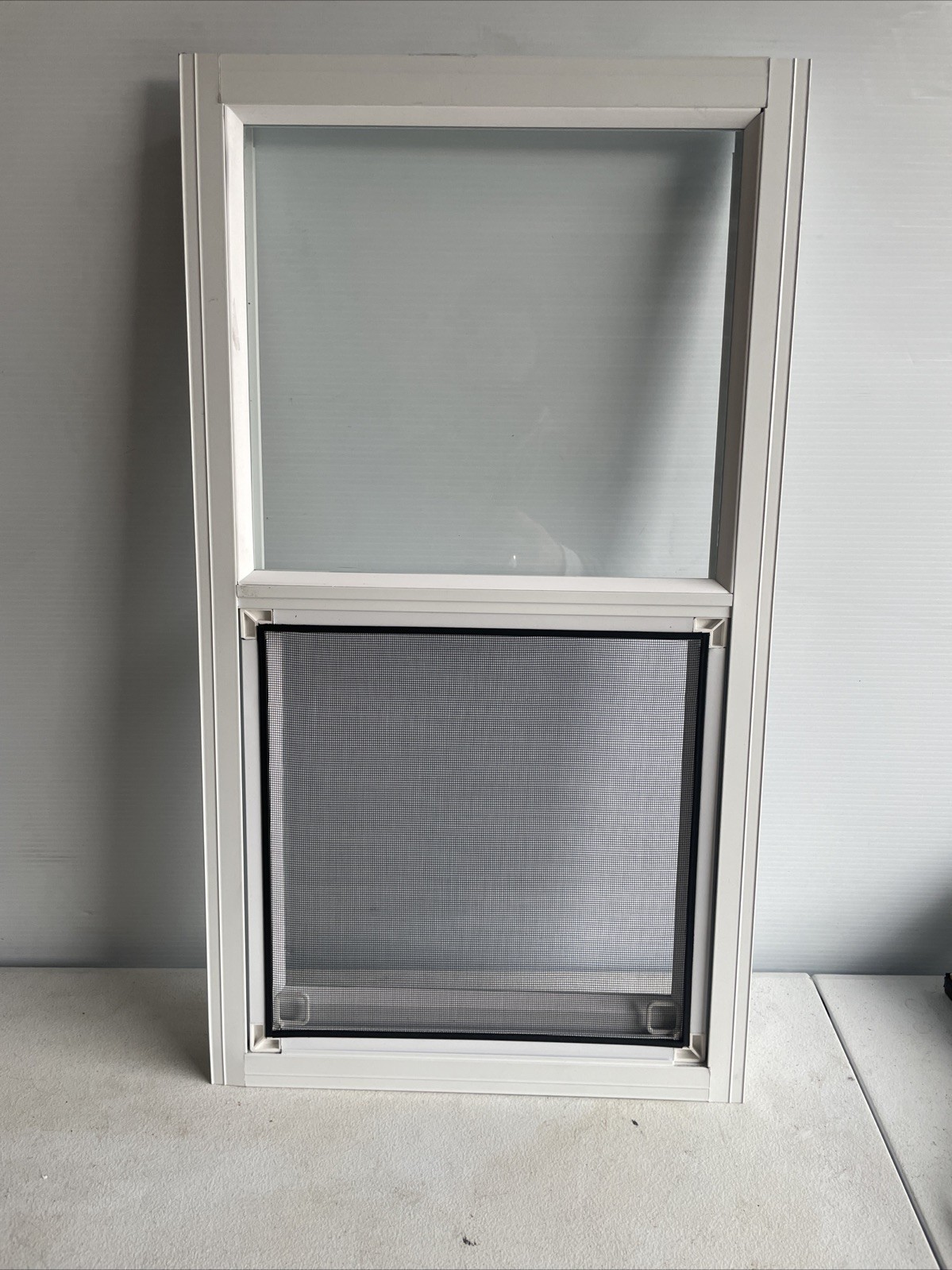 14.5 in. x 27.5 in. Single-Pane Single Hung Aluminum Mobile Home/Shed Window 14.5 in. x 27.5 in. Single-Pane Single Hung Aluminum Mobile Home/Shed Window