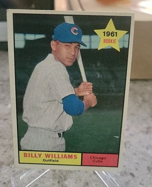 1961 Topps Baseball # 141 - BILLY WILLIAMS RC - CHICAGO CUBS VG HOF 1961 Topps Baseball # 141 - BILLY WILLIAMS RC - CHICAGO CUBS VG HOF