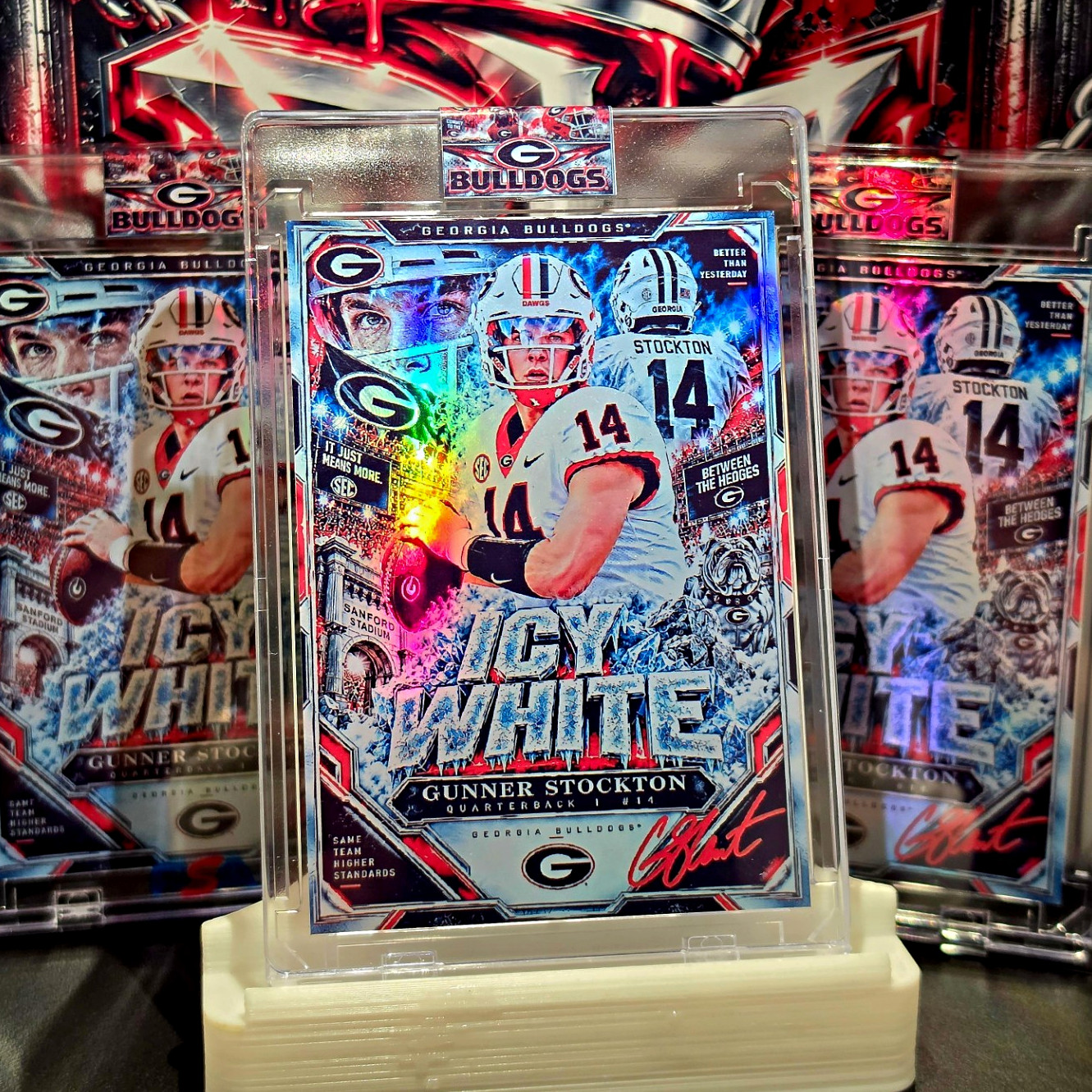 Gunner Stockton Bulldawgs Icy White Insert #1 Georgia Bulldogs CUSTOM Gunner Stockton Bulldawgs Icy White Insert #1 Georgia Bulldogs CUSTOM