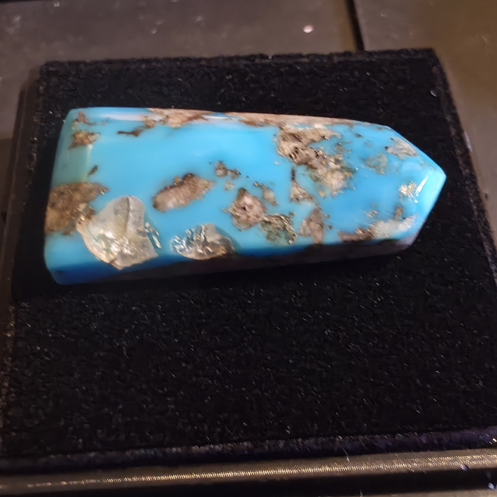 Rare Bisbee Lander Blue Cabochon 17.50ct Rare Bisbee Lander Blue Cabochon 17.50ct