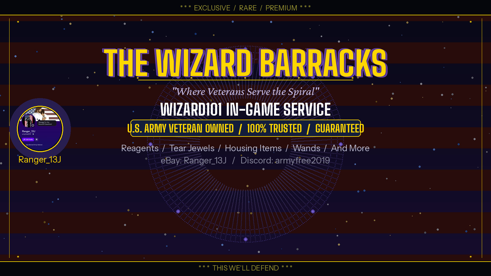 Wizard101 In-Game Service: The Wizard\'s Barrack\'s (LOOK AT DESCRIPTION)