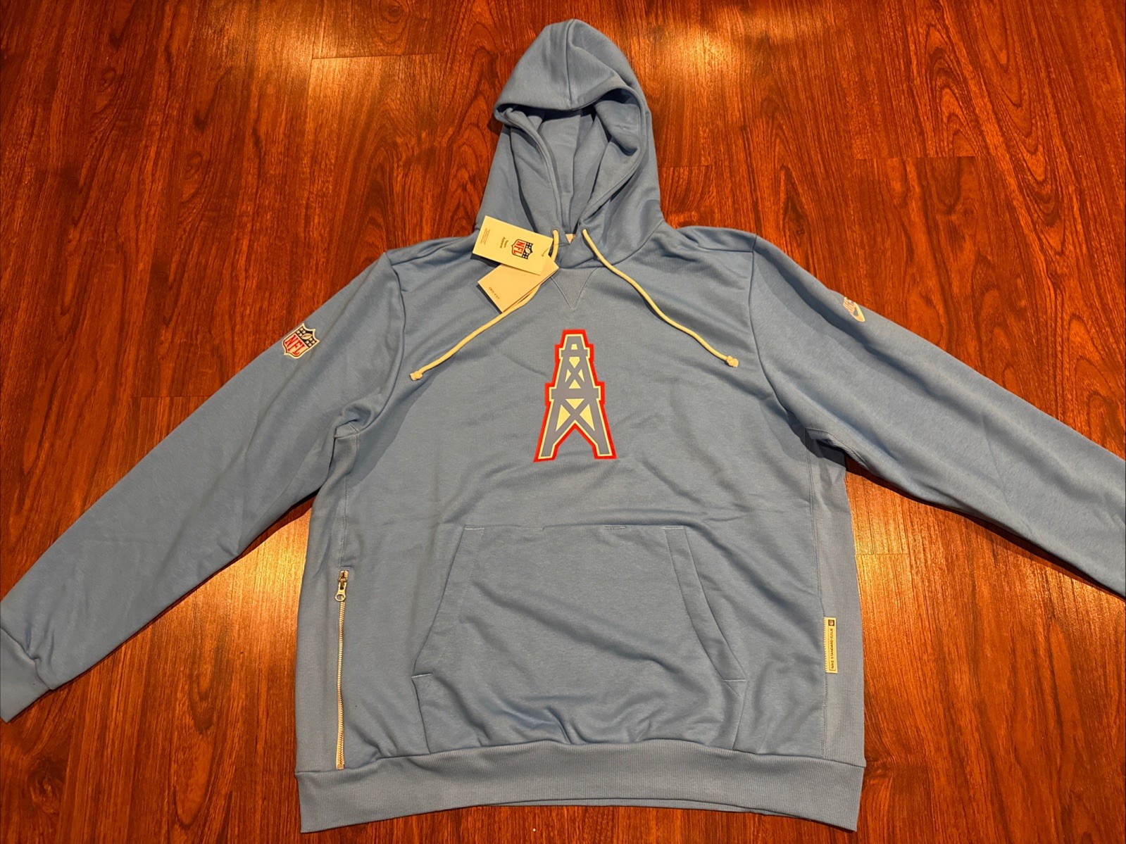 Nike Men’s Houston Oilers Standard Sideline Alt 2 Hoodie Sweatshirt XL NFL