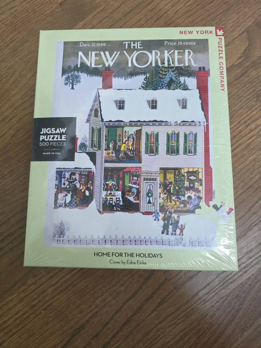 New York Puzzle Co The New Yorker Home For The Holidays 500 Piece Puzzle Sealed New York Puzzle Co The New Yorker Home For The Holidays 500 Piece Puzzle Sealed