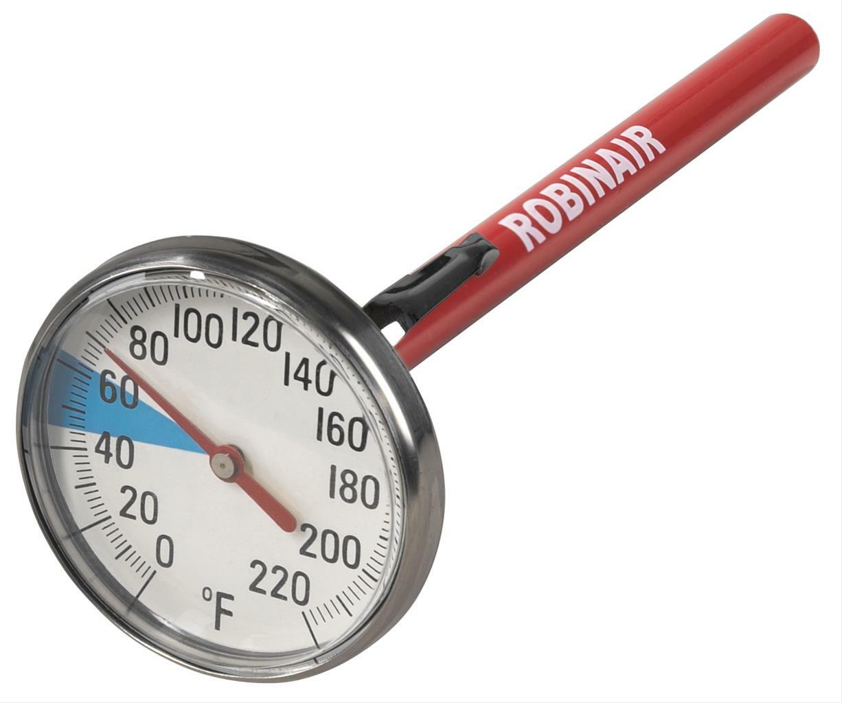 Robinair 10945 0-220 Degree F Dial Thermometer