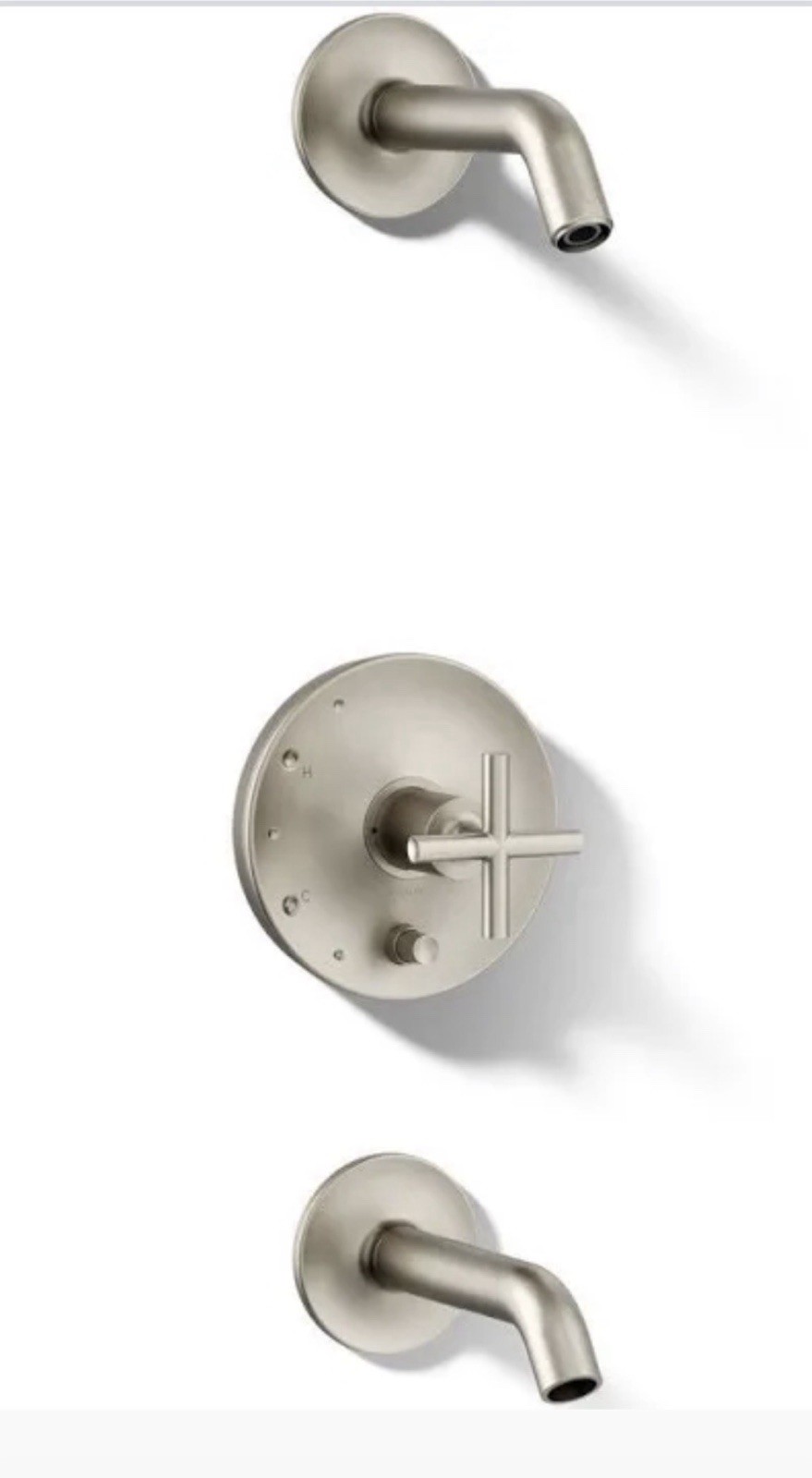 Kohler T14420-4L-BN Purist Bath and Shower Trim Set - Kohler T14420-4L-BN Purist Bath and Shower Trim Set -