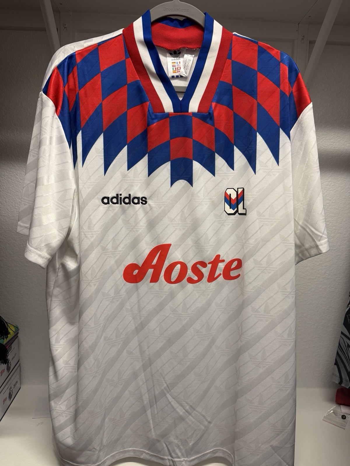 Adidas OLYMPIQUE LYONNAIS 95/96 Bringback Jersey IM8518 OL OG Size XL Authentic Adidas OLYMPIQUE LYONNAIS 95/96 Bringback Jersey IM8518 OL OG Size XL Authentic