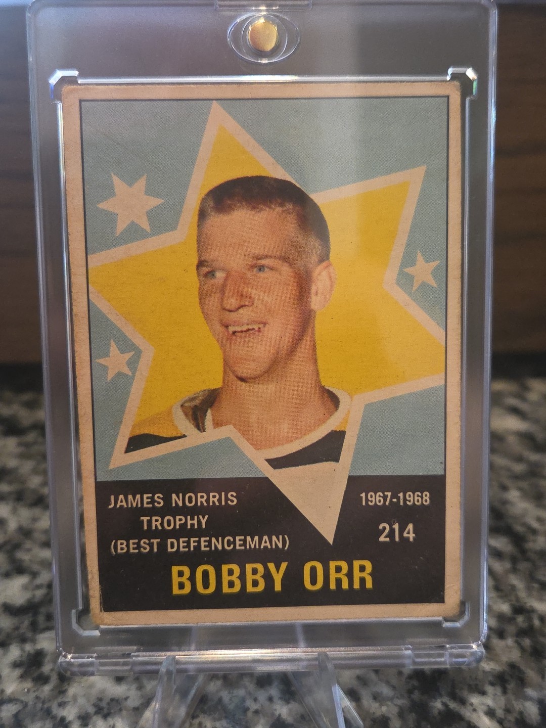 1968-69 O PEE CHEE HOCKEY BOBBY ORR #214 BRUINS VG-EX 1968-69 O PEE CHEE HOCKEY BOBBY ORR #214 BRUINS VG-EX