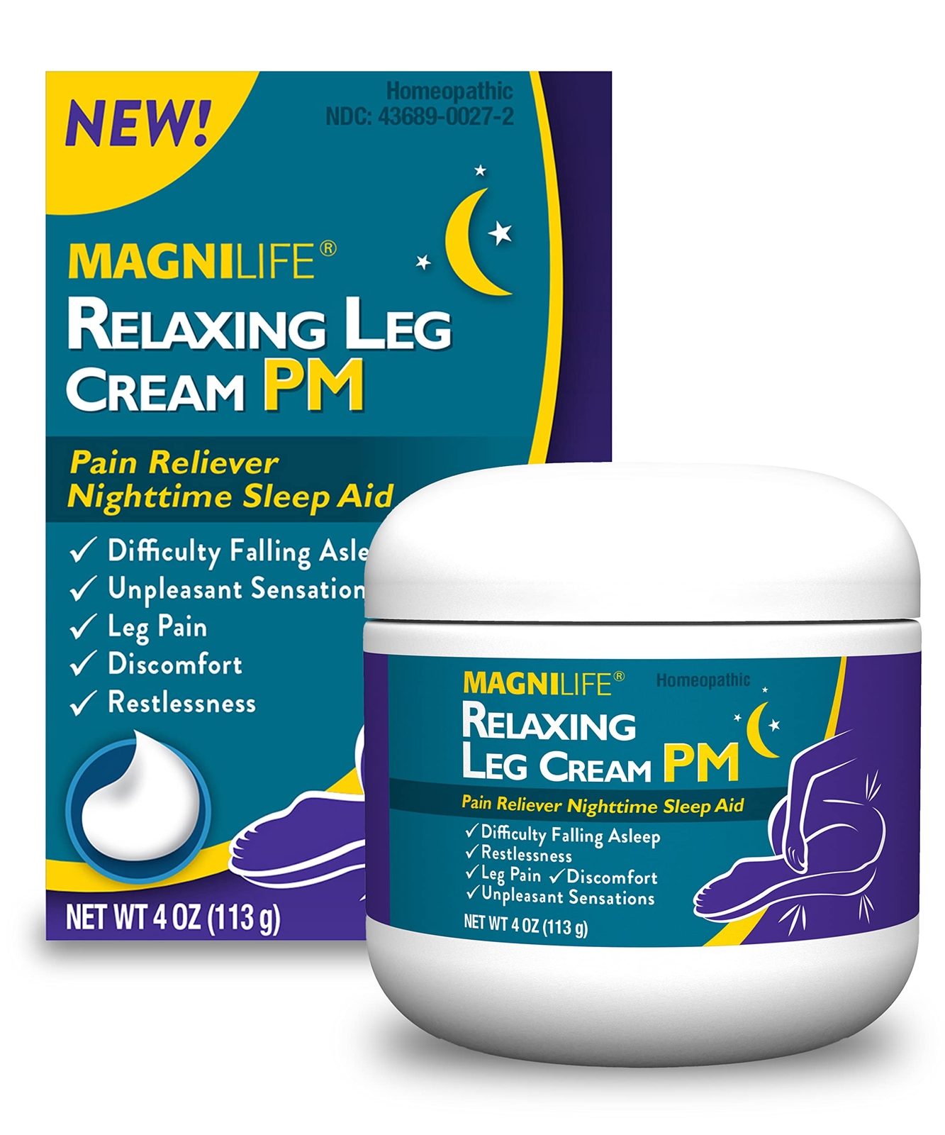 MagniLife Relaxing Leg Cream Natural Relief for Restless Legs and Sleep Aid MagniLife Relaxing Leg Cream Natural Relief for Restless Legs and Sleep Aid