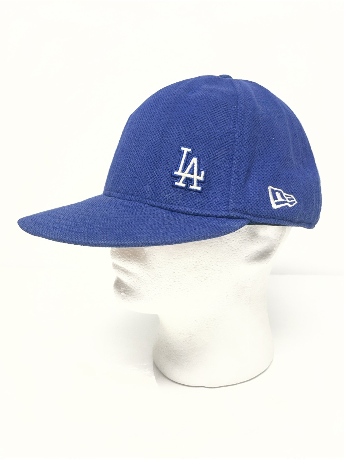 RARE LA Los Angeles Dodgers New Era 59Fifty Offset Logo Cotton Fitted Hat 7 1/2