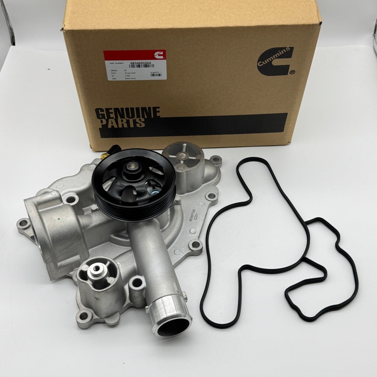 FOR 2011-2026 JEEP DODGE CHRYSLER 5.7L 6.4L Cummins ENGINE WATER PUMP 68346915AA