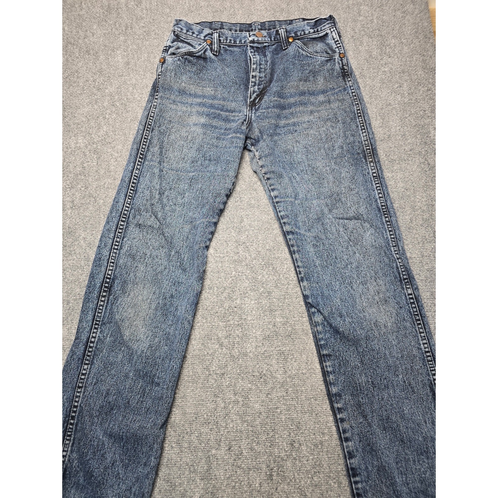 Vintage Wrangler 13MWZ Jeans Mens 30x32 USA Acid Wash Cowboy Cut Western Vintage Wrangler 13MWZ Jeans Mens 30x32 USA Acid Wash Cowboy Cut Western