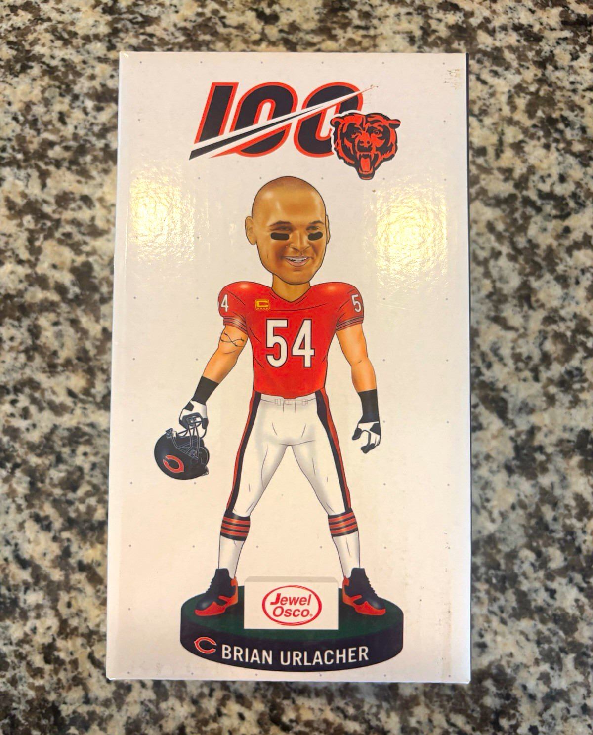 BDA Sports Brian Urlacher Chicago Bears 100th Season NFL Bobblehead BDA Sports Brian Urlacher Chicago Bears 100th Season NFL Bobblehead