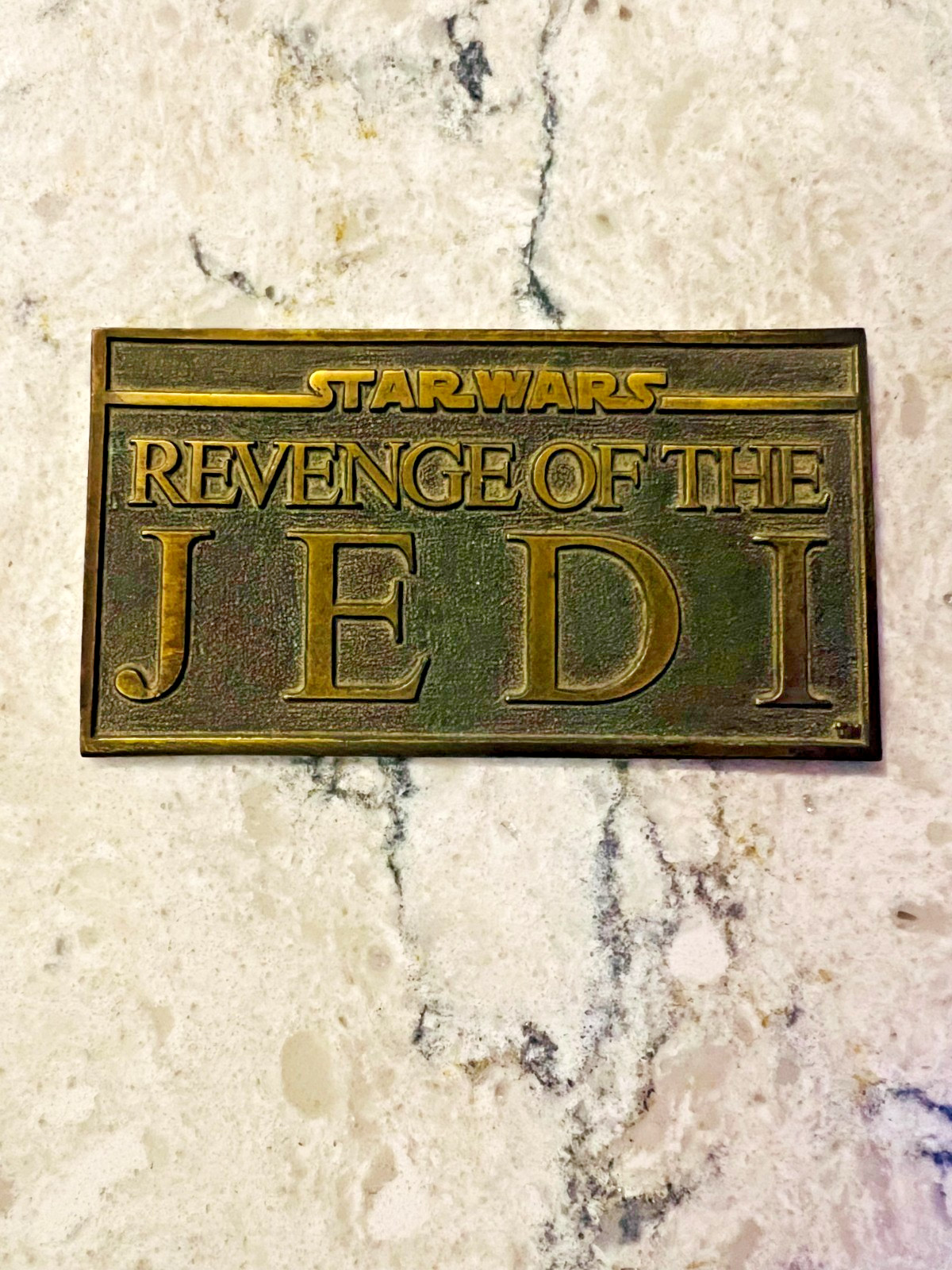 Star Wars Vintage \'Revenge of the Jedi\' Brass Paperweight - Cast & Crew Only