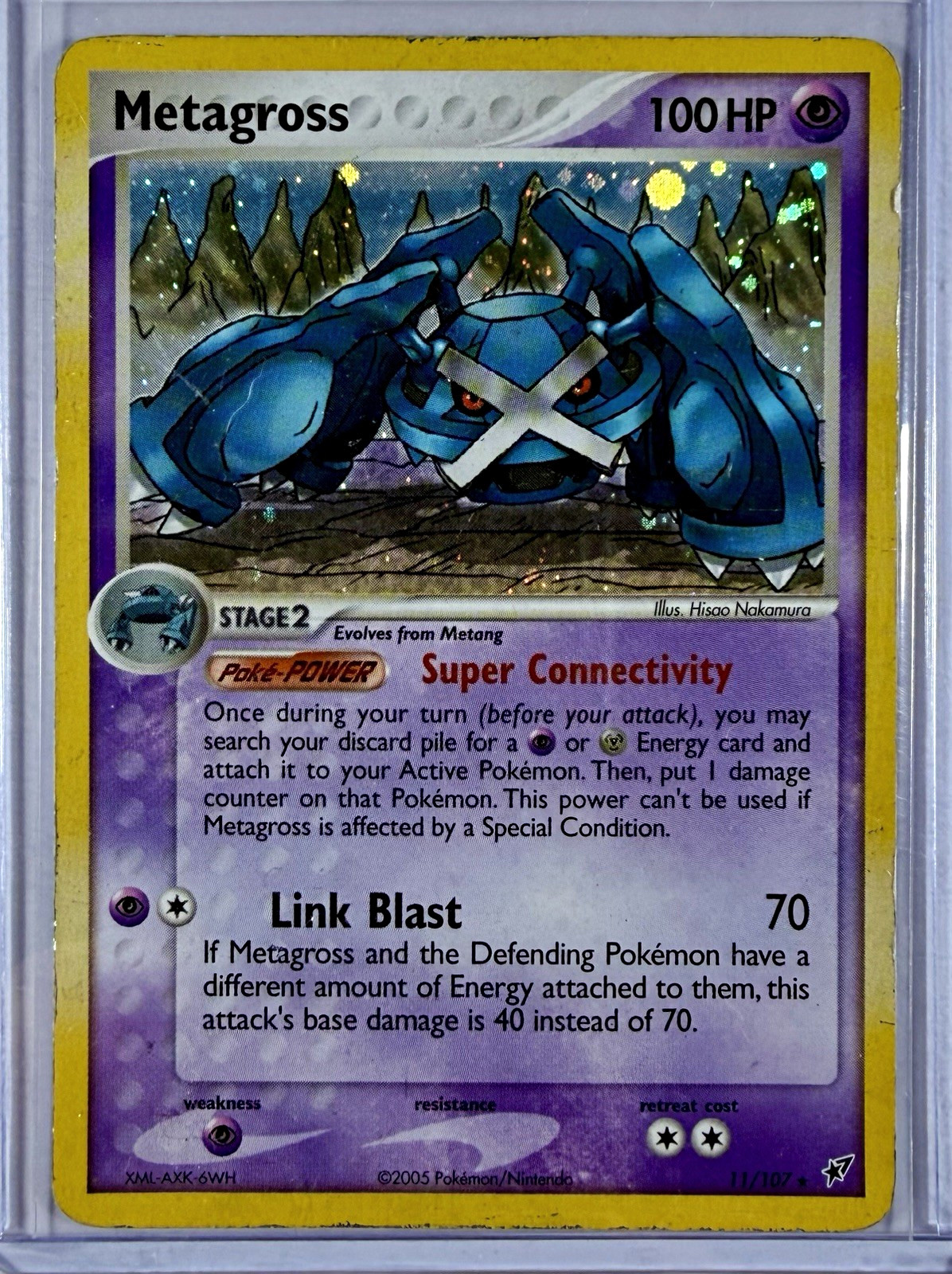 Metagross 11/107 Pokemon EX Deoxys Holo Rare 2005 English TCG Metagross 11/107 Pokemon EX Deoxys Holo Rare 2005 English TCG