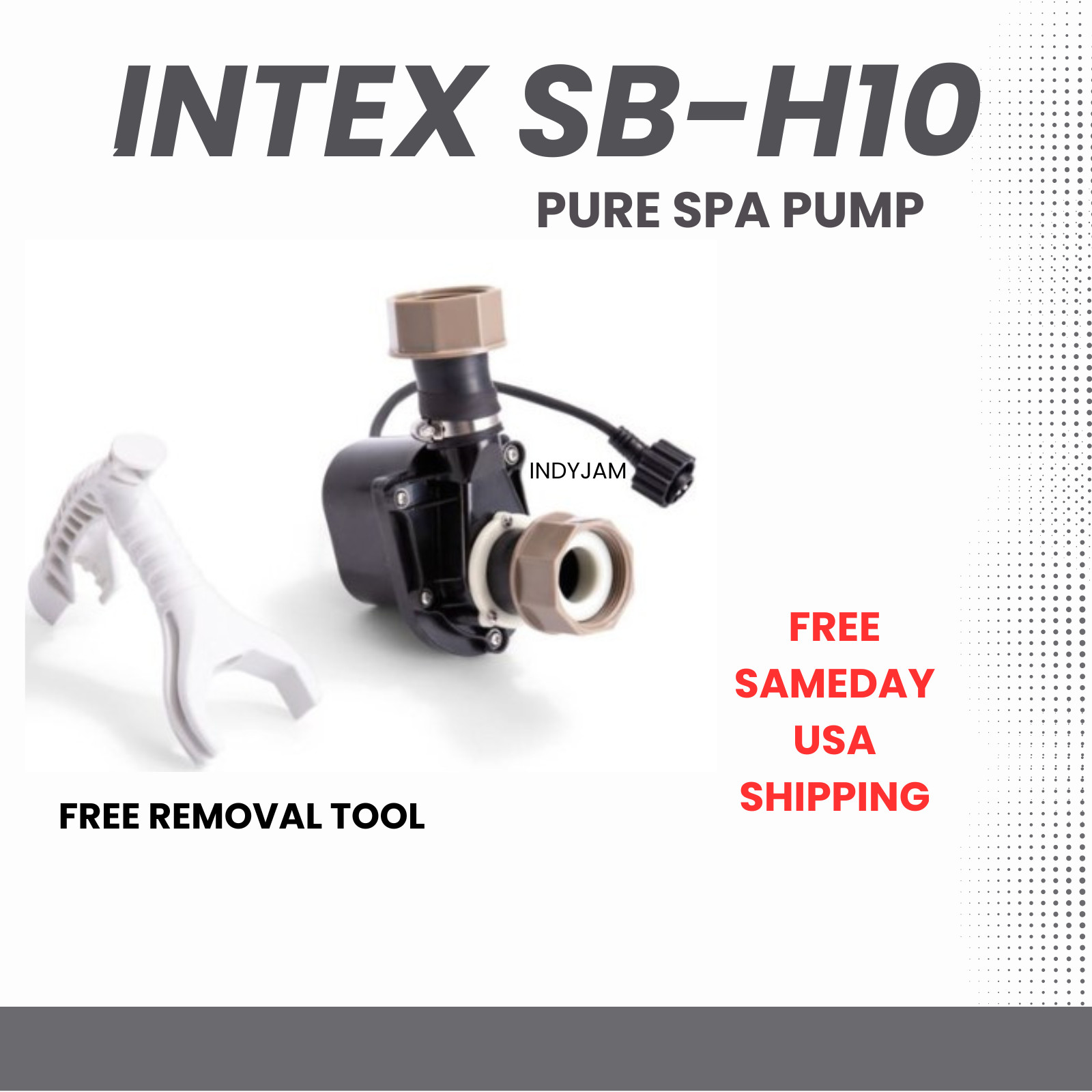 SB-H10 Genuine Intex Spa Model SBH10 H10, New Filter Motor pump replacement Kit 