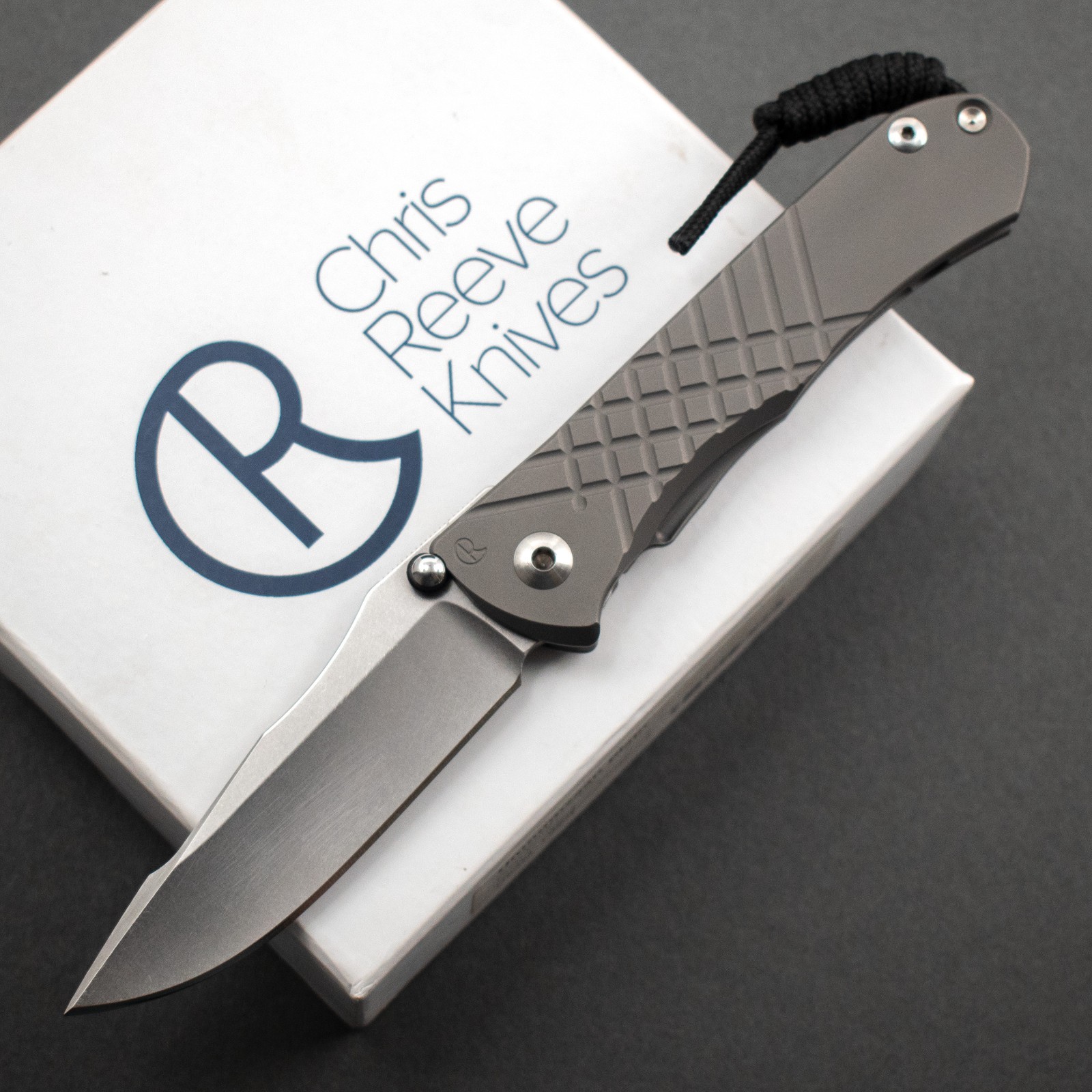 Chris Reeve Umnumzaan S35VN Drop Point, Glassblasted Ti, Full Kit, CRK Zaan DP