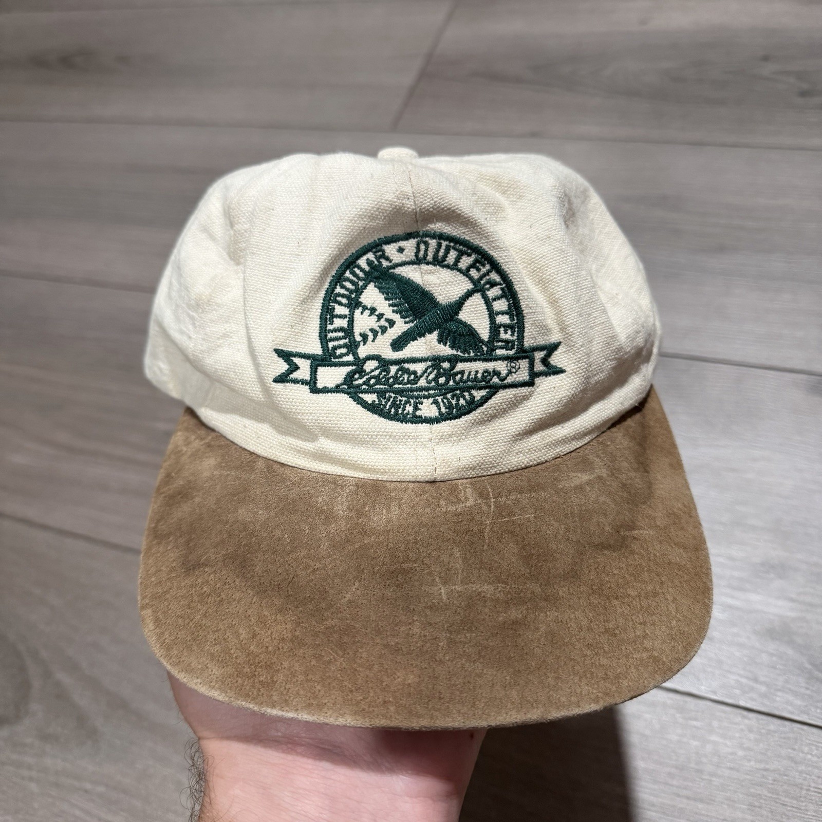 Vtg Eddie Bauer Fitted Baseball Hat Cap Sz Small Embroidered USA Made Prep Ivy Vtg Eddie Bauer Fitted Baseball Hat Cap Sz Small Embroidered USA Made Prep Ivy