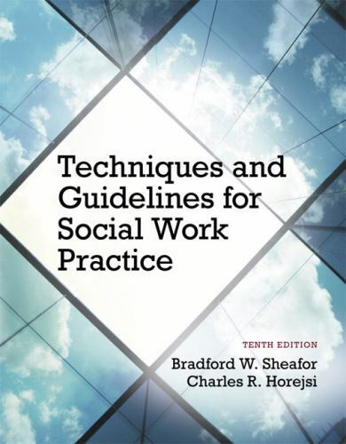 Techniques and Guidelines for Social Work Practice by Charles R. Horejsi and Bra