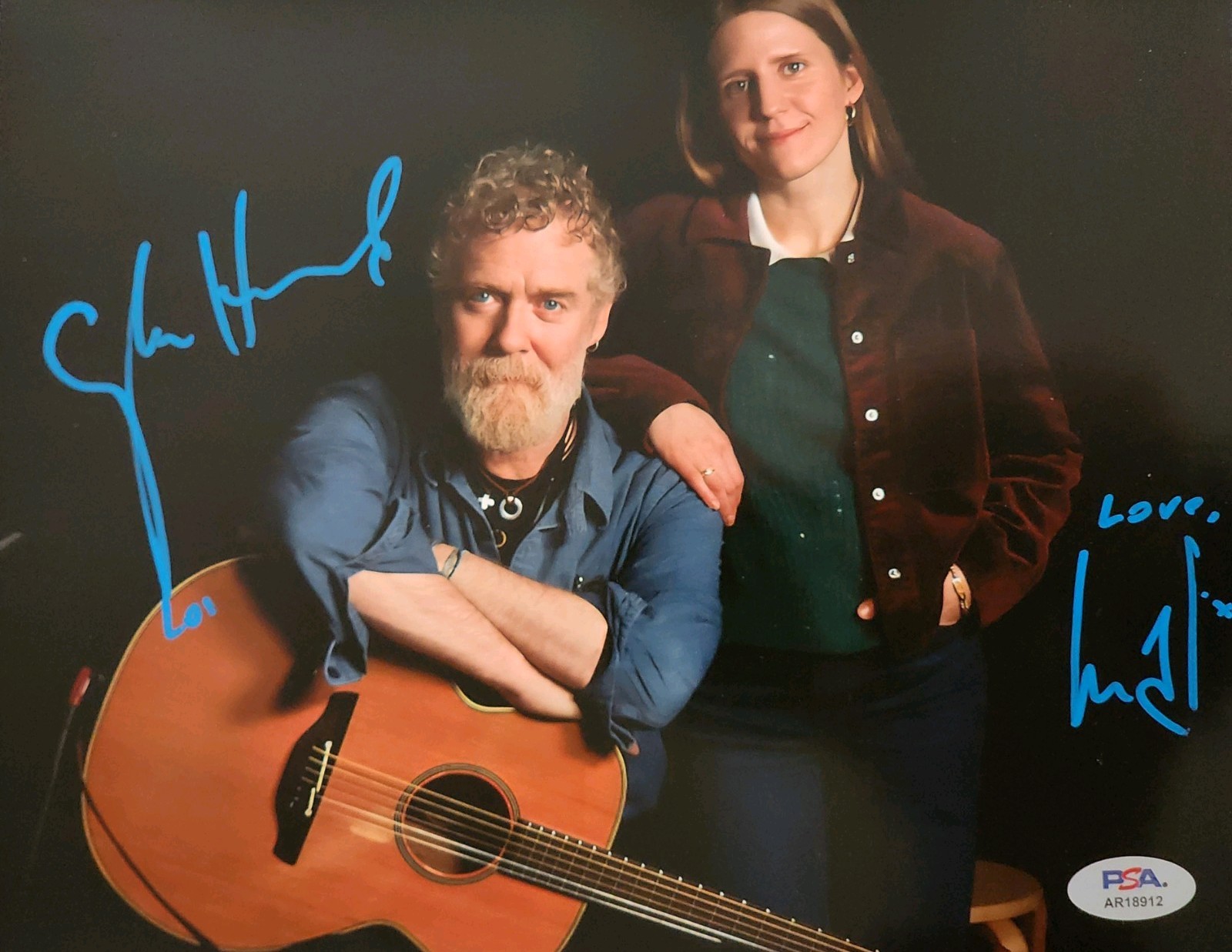 The Swell Season Signed 8x10 Autographed Photo Markéta Irglová Glen Hansard PSA