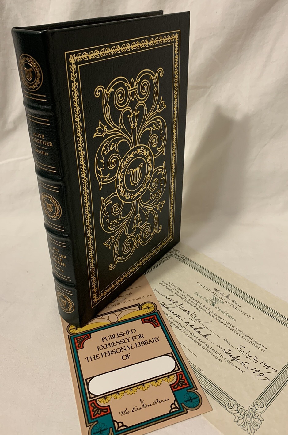 1997 “Alive Together” Lisel Mueller Easton Press SIGNED Limited Edition 1997 “Alive Together” Lisel Mueller Easton Press SIGNED Limited Edition