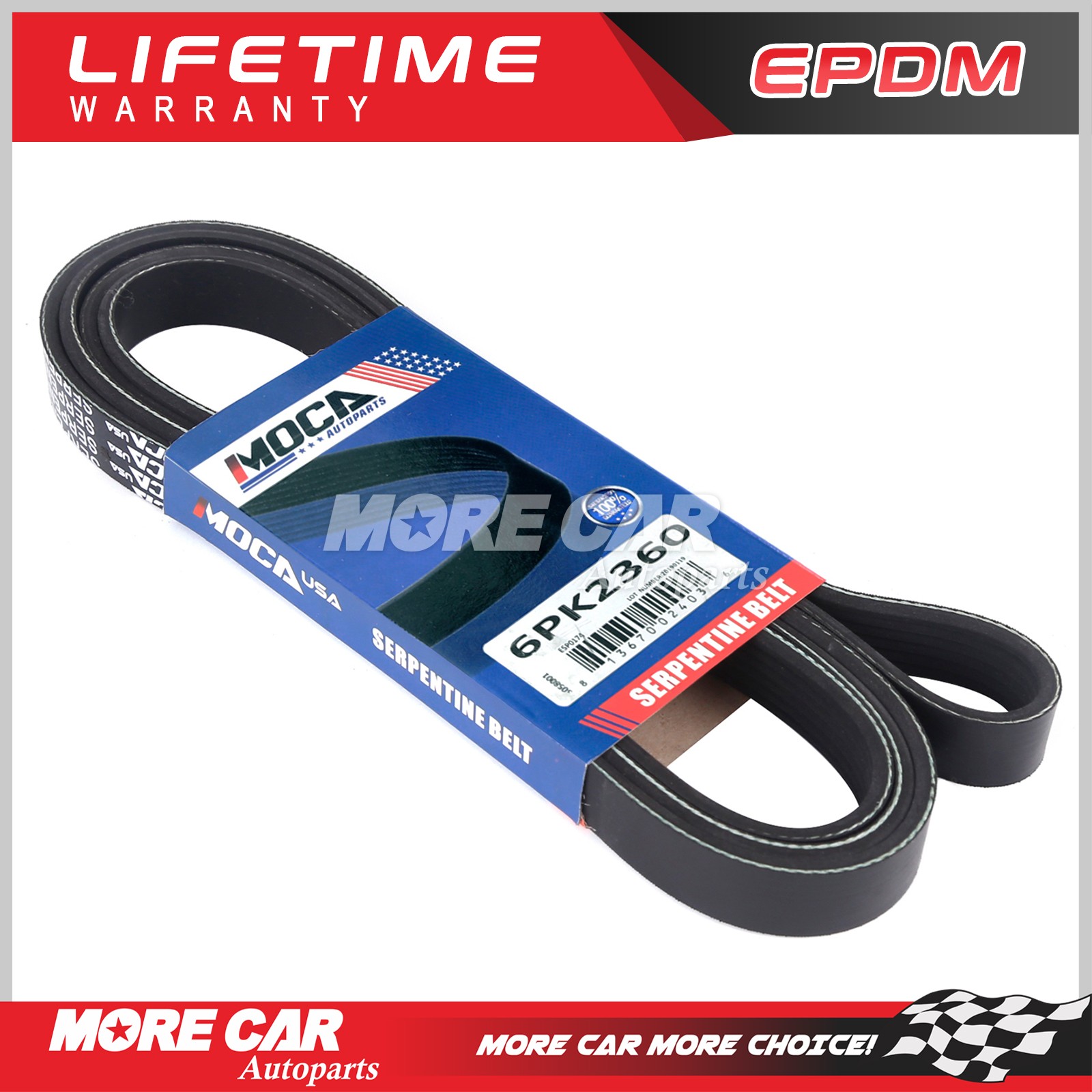 EPDM Serpentine Belt for Chevrolet GMC Mercedes-Benz Oldsmobile Lincoln 6PK2360 EPDM Serpentine Belt for Chevrolet GMC Mercedes-Benz Oldsmobile Lincoln 6PK2360