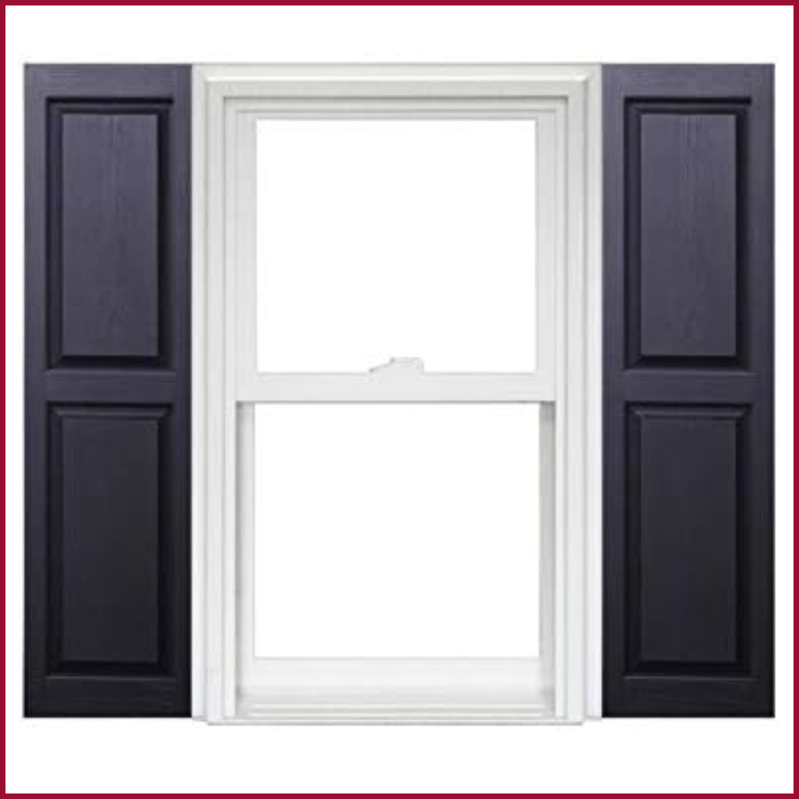 Window Shutters Polaris Homeside Raised Panel Vinyl  1Pair 14.5