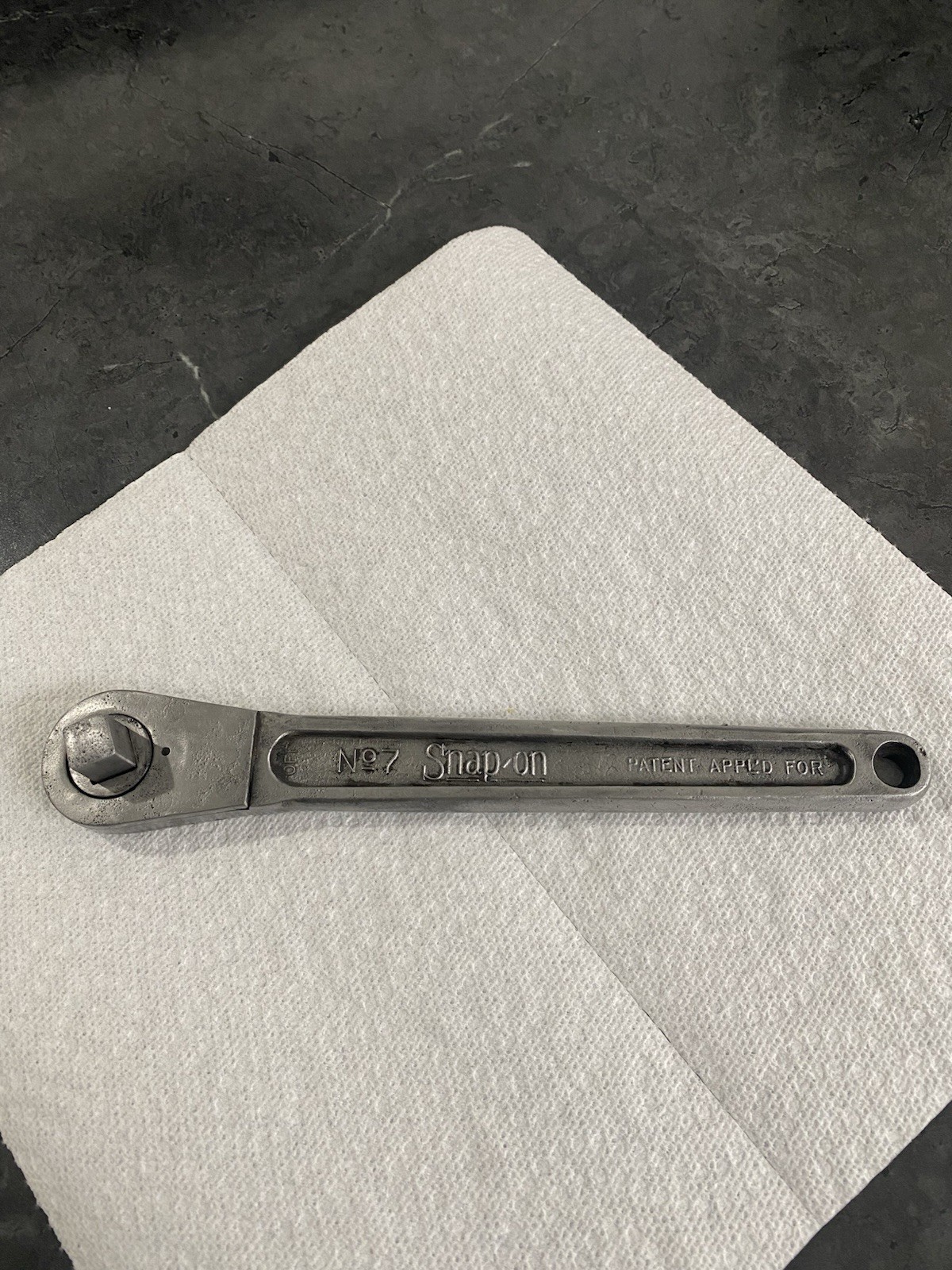 Snap On Tools 1/2 Drive No. 7 Ratchet Vintage