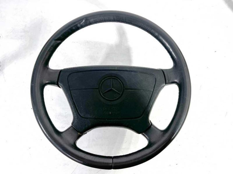 92-99 Mercedes R129 W124 W140 W201 Leather Steering Wheel 400mm 1404602303 OEM