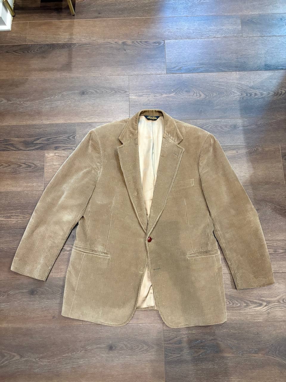 Vintage Brooks Brothers Tan Corduroy Sport Coat/Blazer (Made in USA) 42R