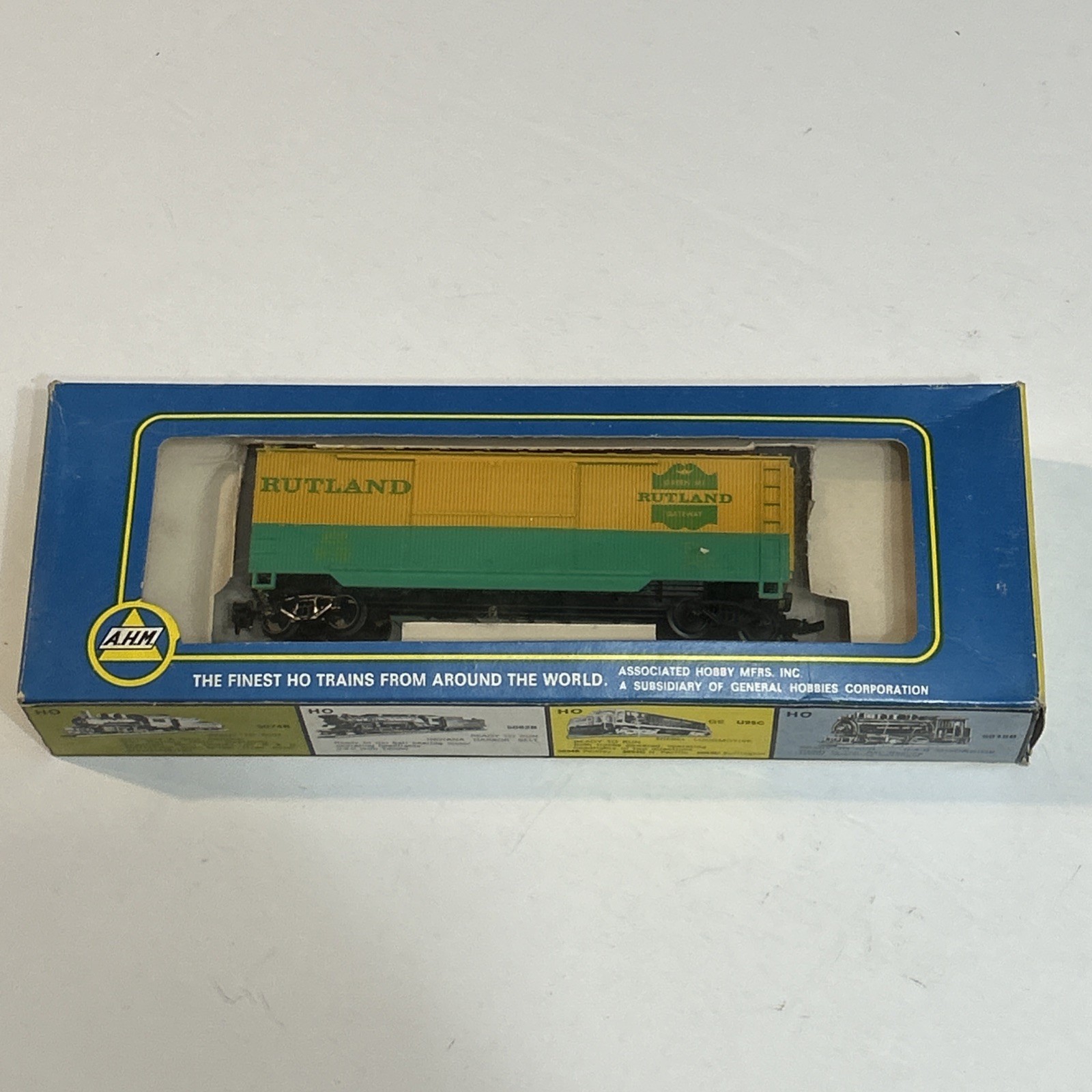 Vintage AHM Rivarossi HO Scale Rutland “Green Mountain Gateway Box Car” Nos Vintage AHM Rivarossi HO Scale Rutland “Green Mountain Gateway Box Car” Nos