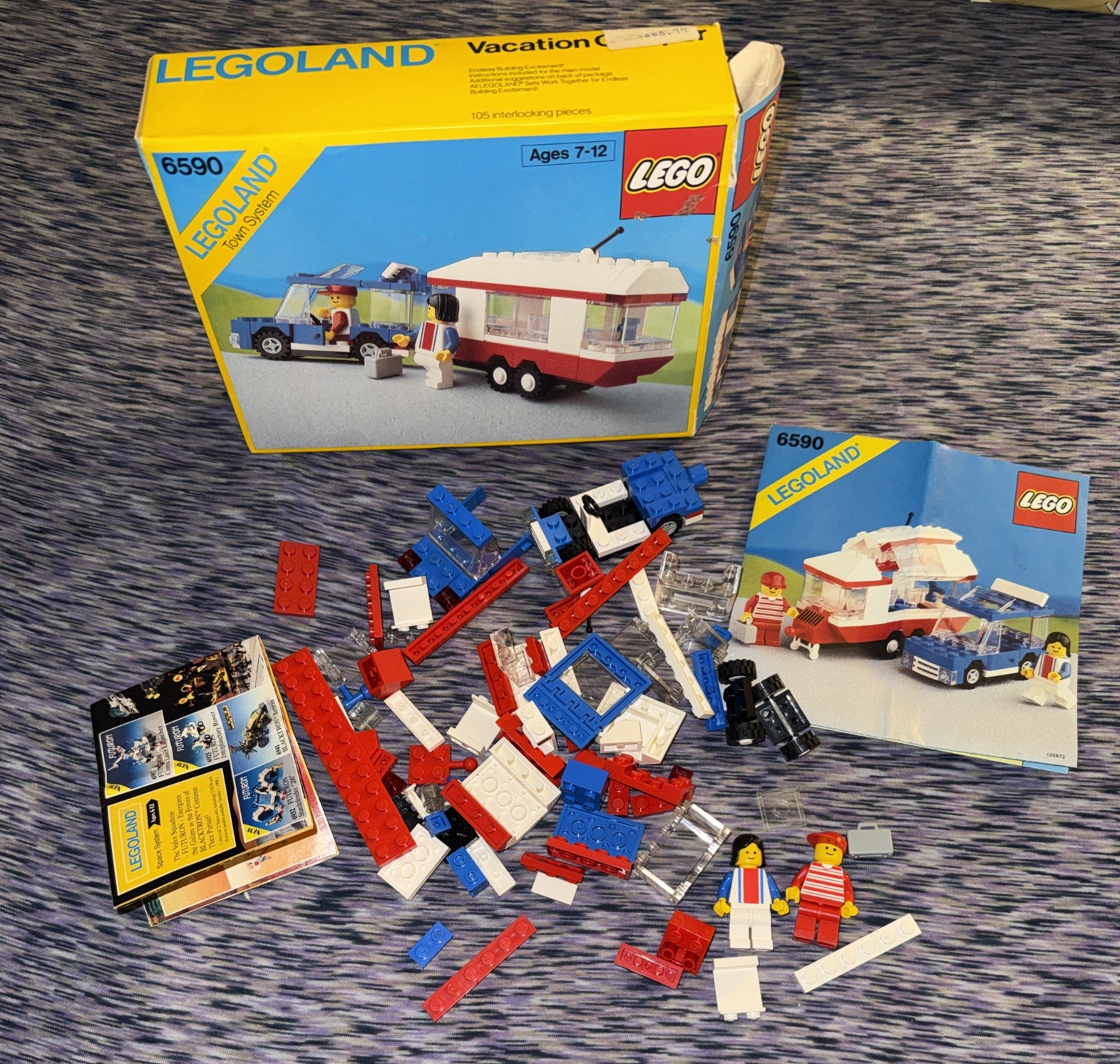 Lego 6590 Town City Vacation Camper with Instructions 100% Complete Vintage Lego 6590 Town City Vacation Camper with Instructions 100% Complete Vintage