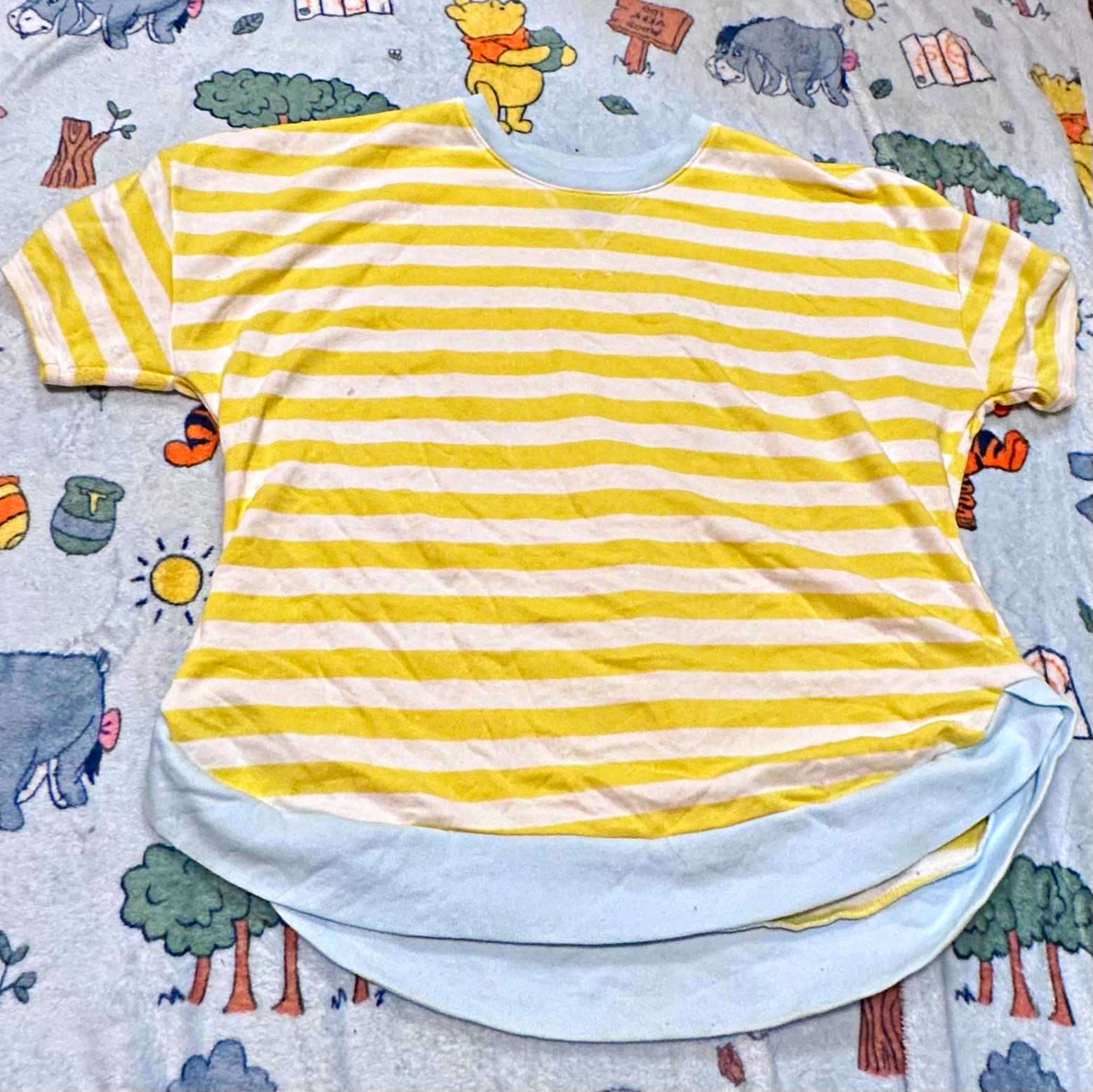 (NEW)Old Navy Women\'s Yellow/White Striped Crew Neck Short Sleeve Cotton T-Shirt (NEW)Old Navy Women\'s Yellow/White Striped Crew Neck Short Sleeve Cotton T-Shirt