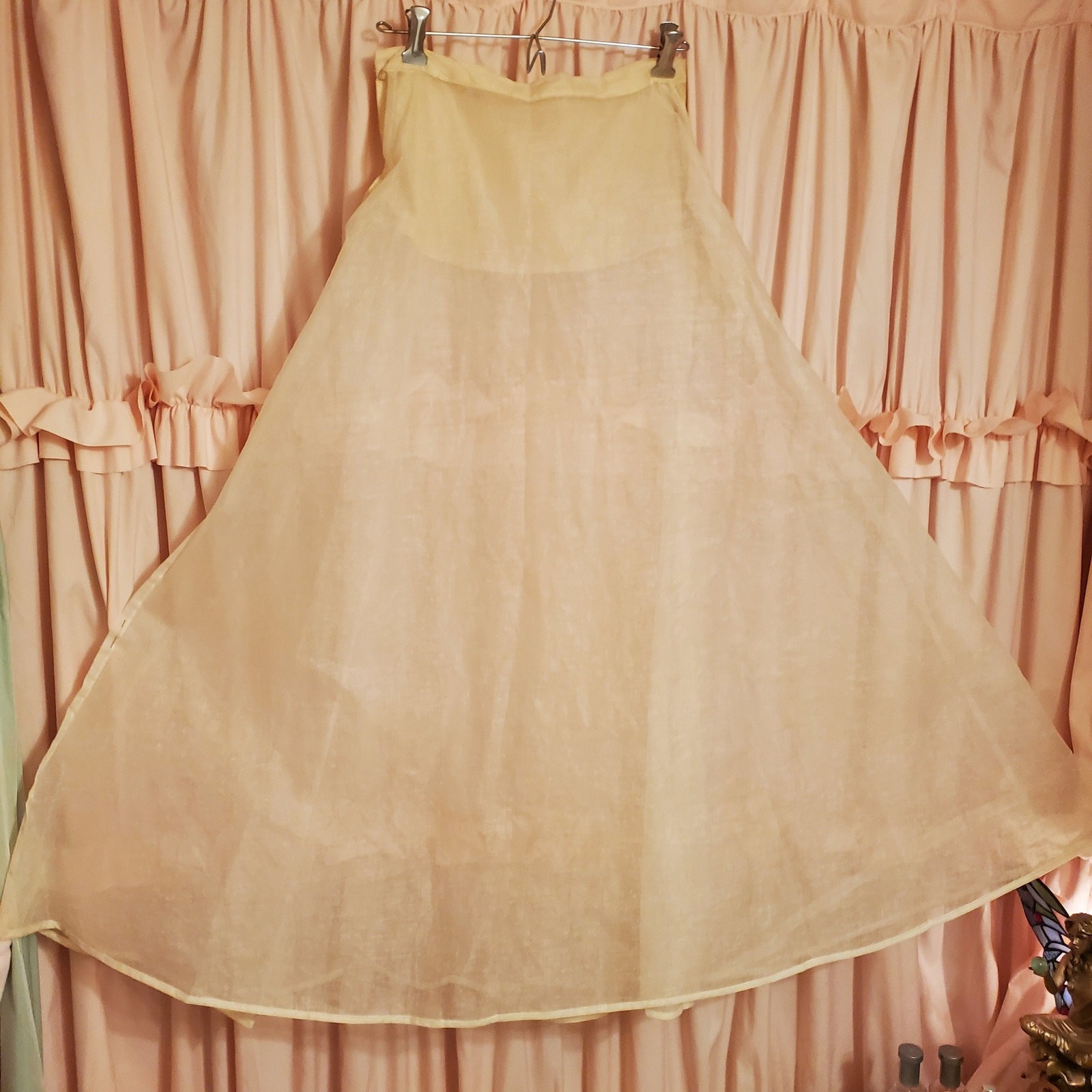 Vintage 1950s HoopsMy Dear Ivory Crinoline Petticoat/Slip Sz 12 Rockabilly