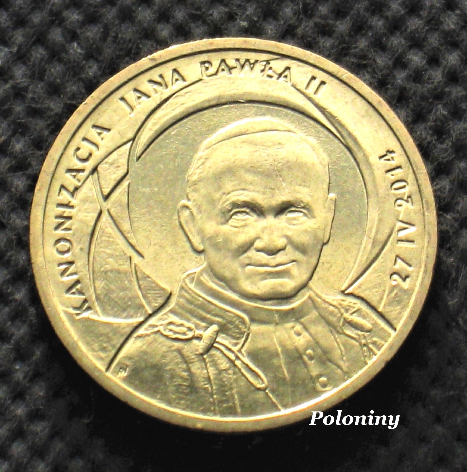 COMMEMORATIVE COIN OF POLAND - CANONIZATION OF POPE JOHN PAUL II (UNC) COMMEMORATIVE COIN OF POLAND - CANONIZATION OF POPE JOHN PAUL II (UNC)