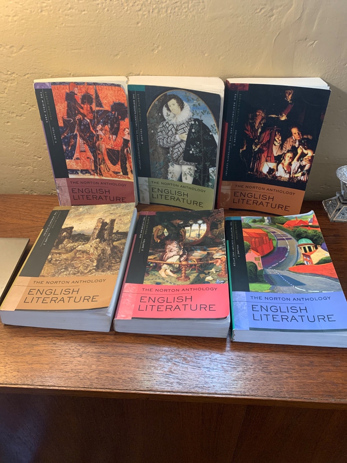 THE NORTON ANTHOLOGY OF ENGLISH LITERATURE 8TH EDITION COMPLETE SET VOLUMES A-F THE NORTON ANTHOLOGY OF ENGLISH LITERATURE 8TH EDITION COMPLETE SET VOLUMES A-F