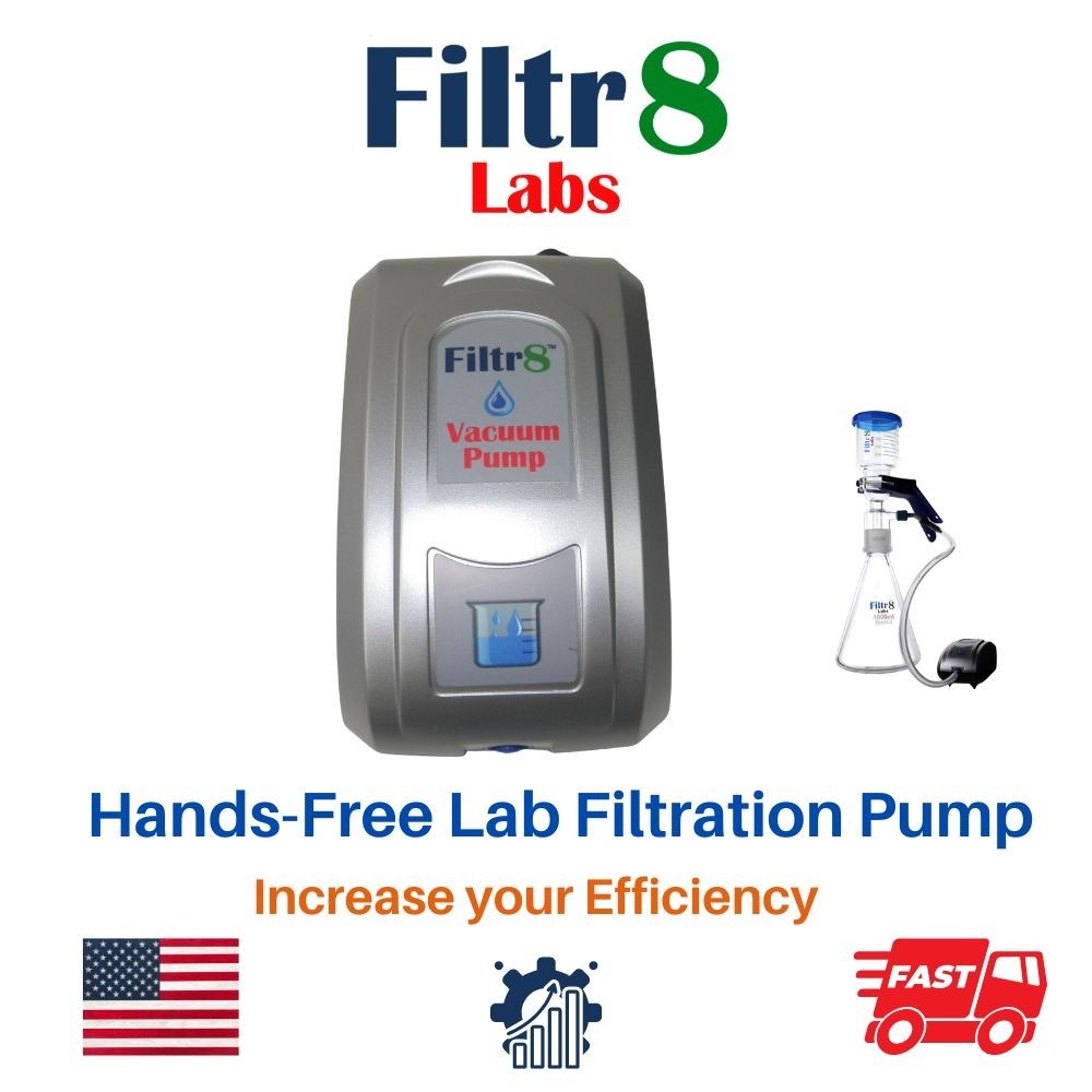 Be the Hero of Your Lab | Hands-Free Lab Vacuum Filtration  Pump | Basic Kit
