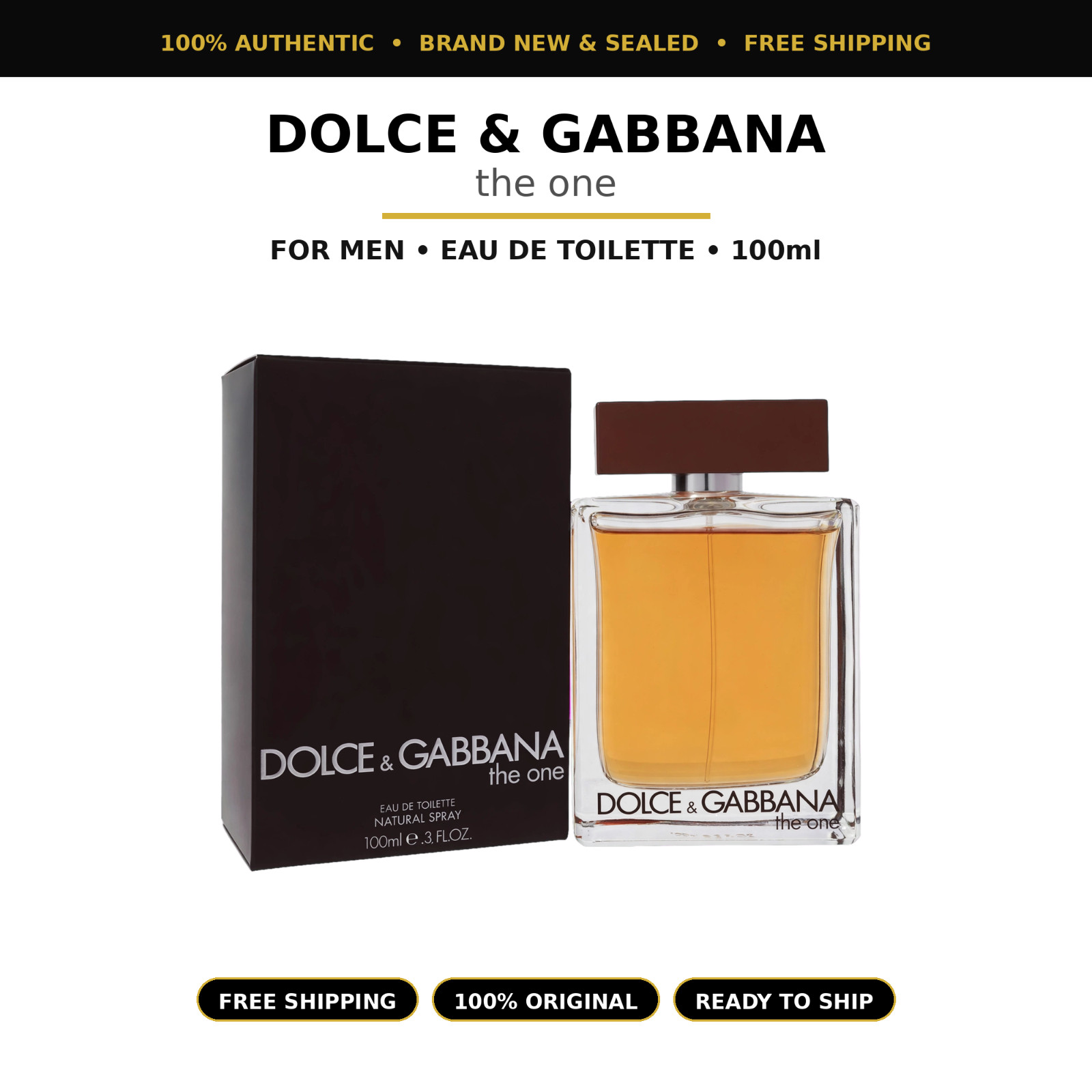 The One by Dolce & Gabbana Eau De Toilette Spray 5.1 oz (Men) The One by Dolce & Gabbana Eau De Toilette Spray 5.1 oz (Men)