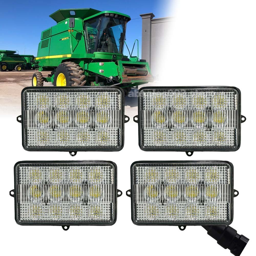 4Pcs LED Cab Lights AH159333, AH128327 For John Deere 9400 9500 9510 9610 9670 4Pcs LED Cab Lights AH159333, AH128327 For John Deere 9400 9500 9510 9610 9670