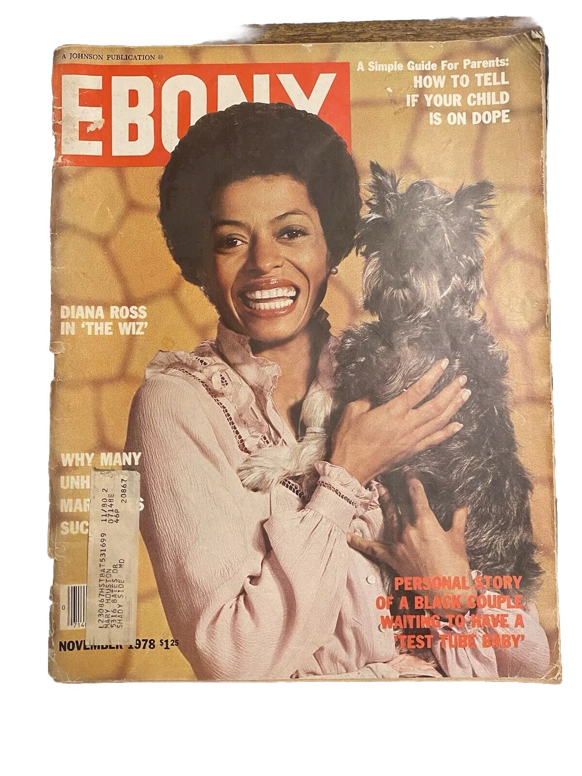  Vintage Ebony Magazine Nov 1978 Michael Jackson  in “The Wiz”, Collector’s