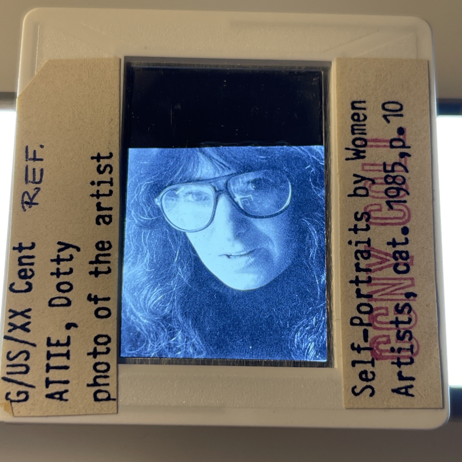 Photo Of Dotty Attie -American Modern Art 35mm Glass Slide