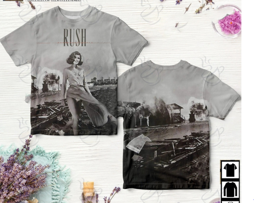 Rush Permanent Waves Cover 3D Shirt Full Size D2503