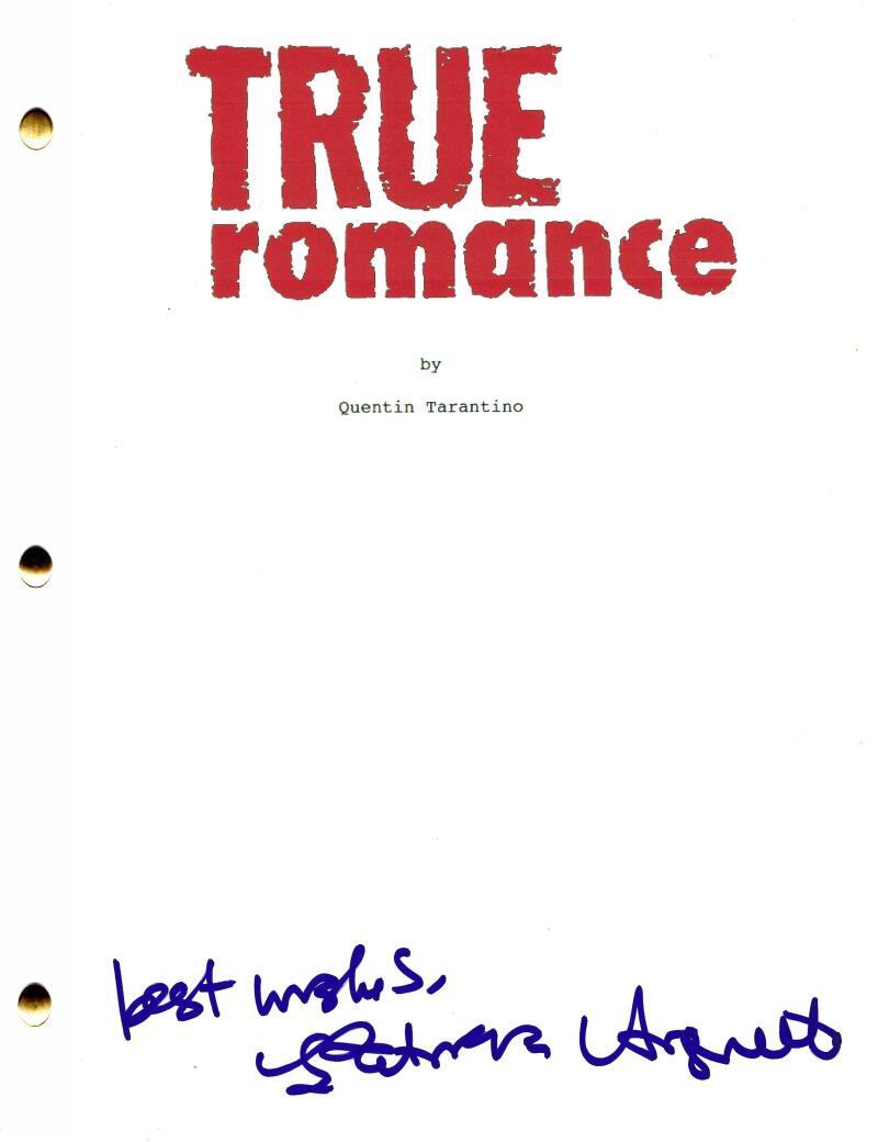 PATRICIA ARQUETTE SIGNED TRUE ROMANCE FULL SCRIPT AUTHENTIC AUTOGRAPH