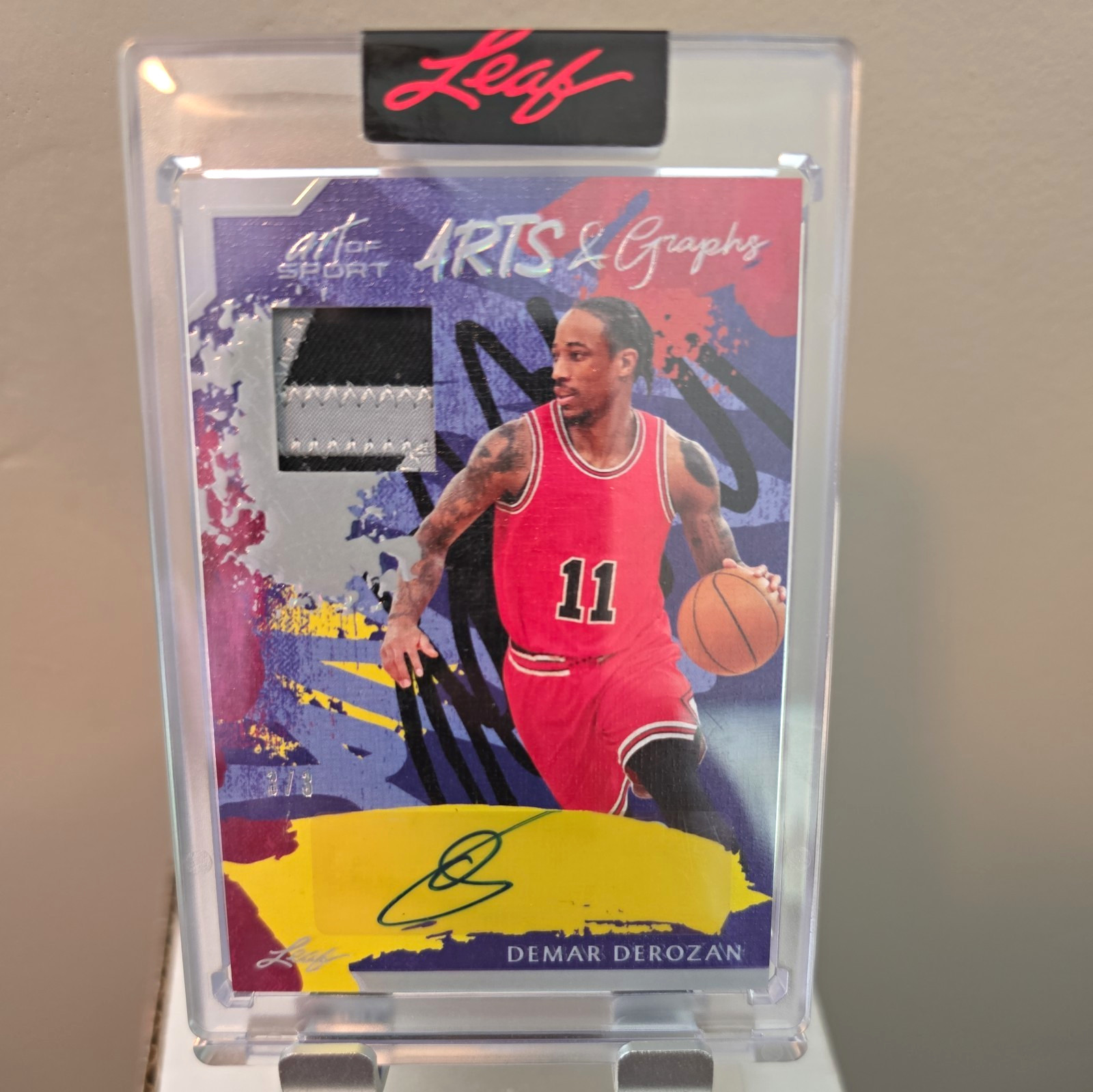 2023 Leaf Art of Sport - Arts and Graphs DeMar DeRozan #AG-DDR  /3 (AU, MEM)