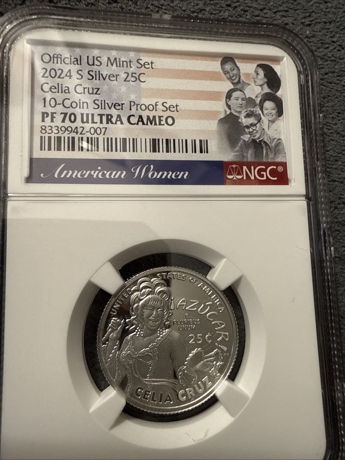 2024 S Silver Celia Cruz Quarter NGC PF 70 Ultra Cameo 2024 S Silver Celia Cruz Quarter NGC PF 70 Ultra Cameo