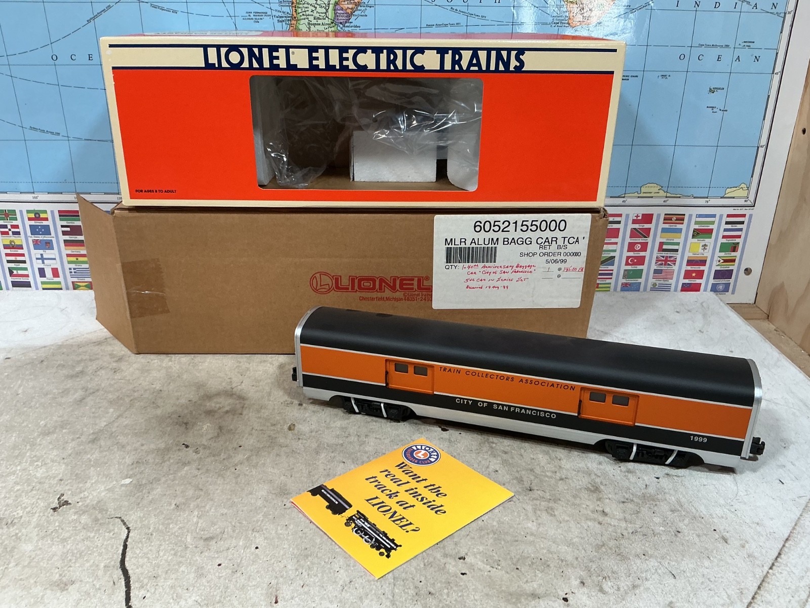 Lionel - 6- 52155 City of San Francisco   Aluminum Passenger Car