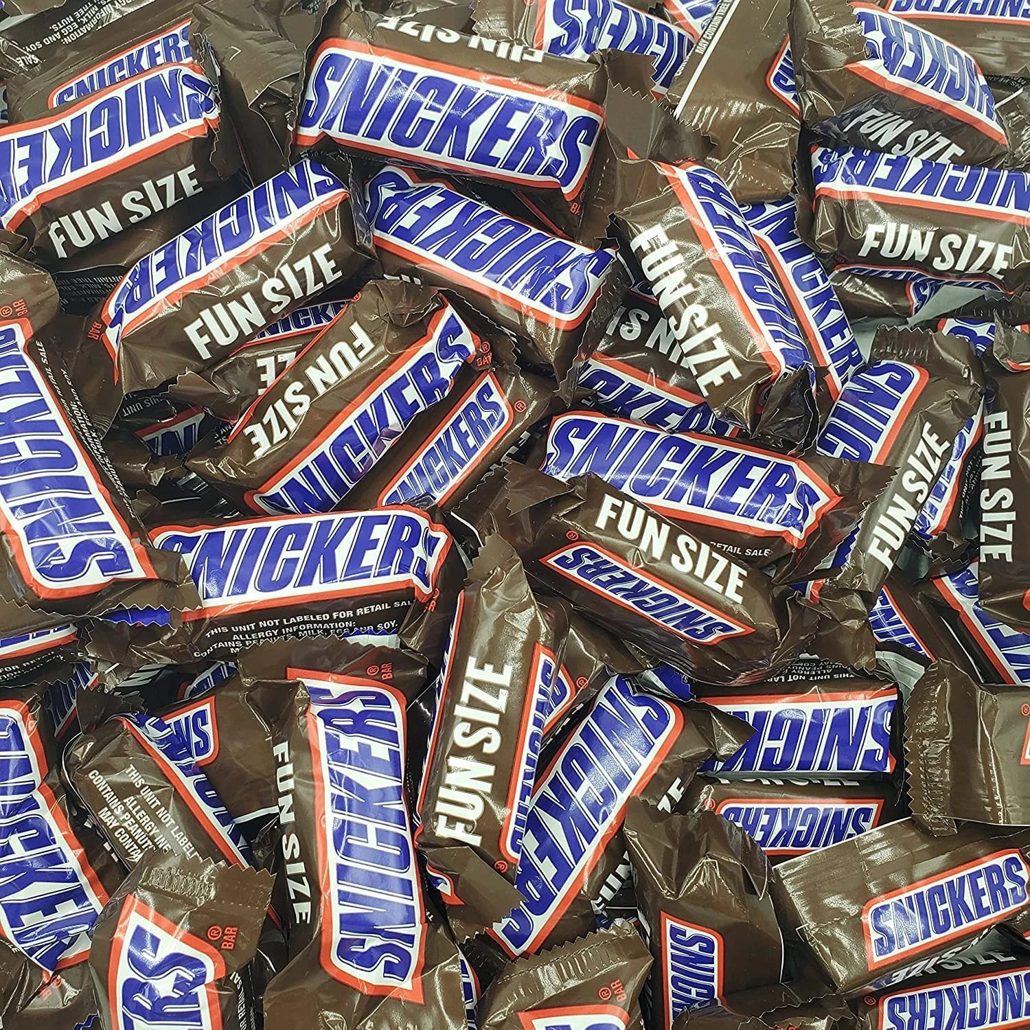SNICKERS Milk Chocolate, Fun Size Candy Bars, Individually Wrapped (2 Pounds)