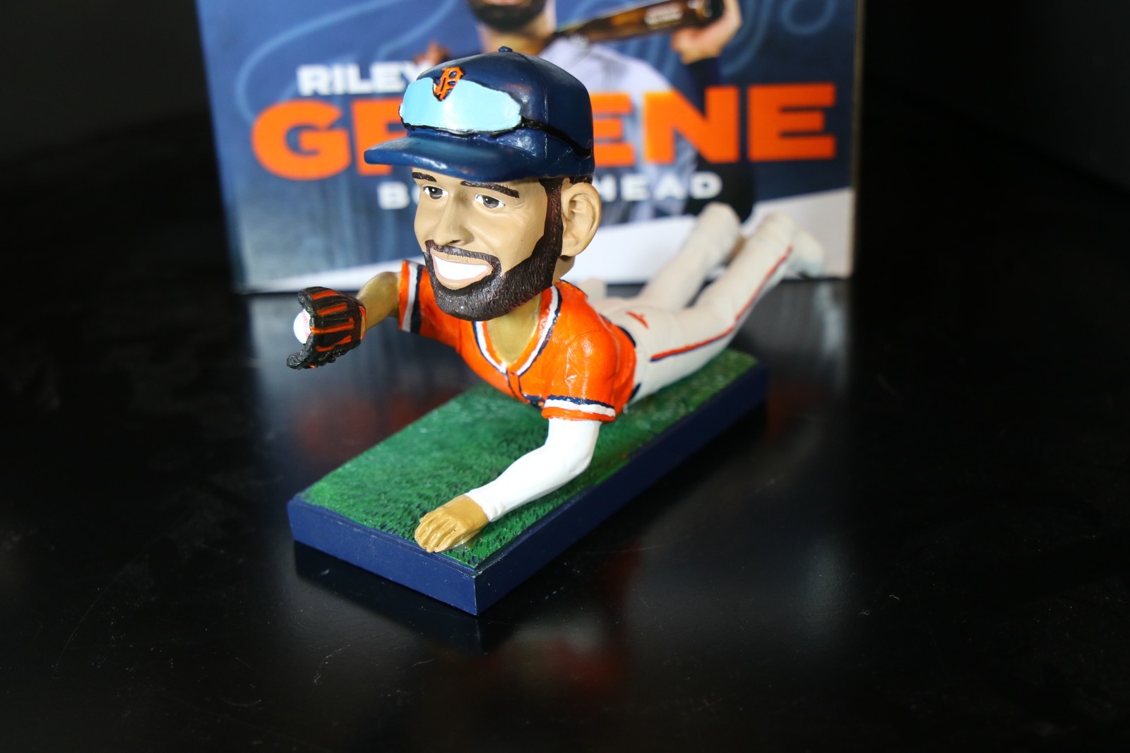 CUSTOM Riley Greene Alt Jersey Diving Catch Bobblehead Detroit Tigers SGA 7/8/23